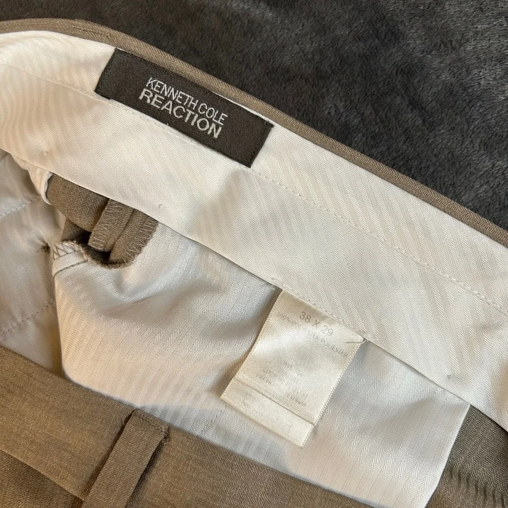 Kenneth Cole Reaction Dress Pants Mens 38 x 29 Flat Front Slacks Set of 4